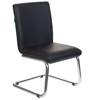 Конференц-кресло Бюрократ CH-250-V, CH, искусственная кожа черная