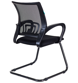 Конференц-кресло Бюрократ CH-695N-AV/B/TW-11, CH, TW-01/TW-11, ткань черная/сетка черная
