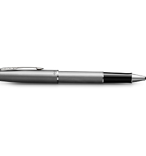 Ручка-роллер Parker "Sonnet Sand Blasted Stainless Steel" черная, 0,8мм, подарочная упаковка