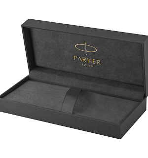 Ручка-роллер Parker "Sonnet Sand Blasted Metal&Blue Lacquer" черная, 0,8мм, подарочная упаковка