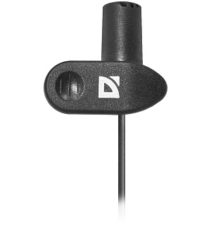 Микрофон компьютерный Defender MIC-109, на прищепке, 1,8м, черный