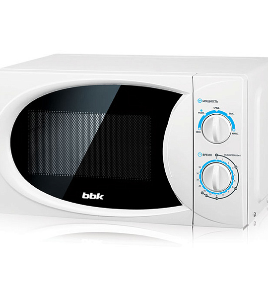 Микроволновая печь BBK 20MWS-710M/W, 20л, механическое управление, белая