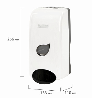 Дозатор для мыла-пены LAIMA PROFESSIONAL ECO, НАЛИВНОЙ, 1 л, белый, ABS-пластик, 606552
