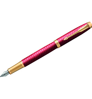 Ручка перьевая Parker "IM Premium Red GT" синяя, 0,8мм, подарочная упаковка