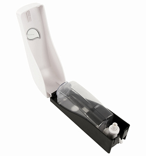 Дозатор для жидкого мыла LAIMA PROFESSIONAL ECO, НАЛИВНОЙ, 0,38 л, белый, ABS-пластик, 607331