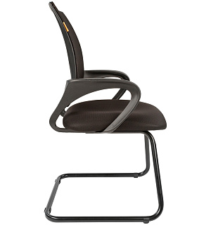 Конференц-кресло Chairman 696 V, металл черный, ткань TW-01 черная