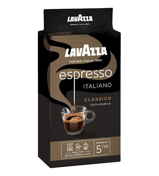 Кофе молотый LAVAZZA "Espresso Italiano Classico", 250 г, 1880