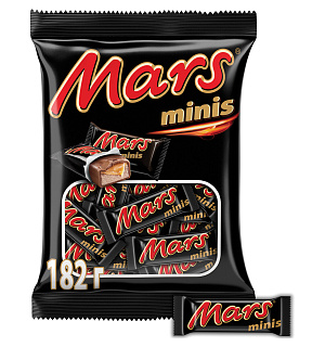 Шоколадные батончики MARS "Minis", 182 г, 2261