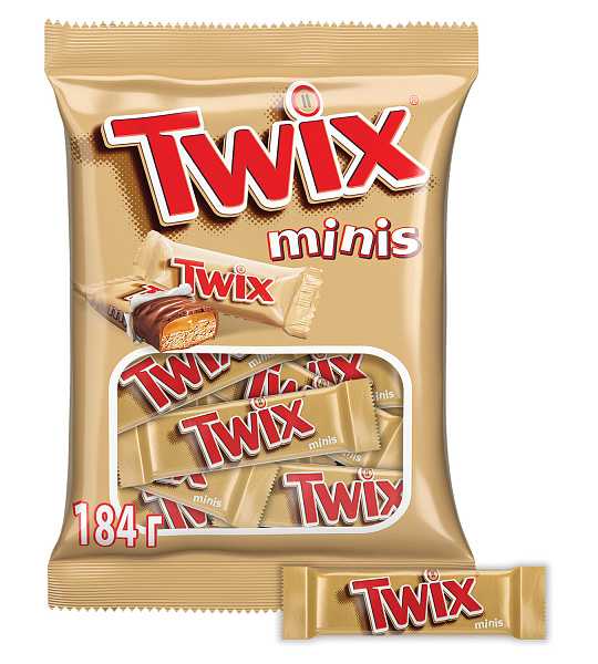 Шоколадные батончики TWIX "Minis", 184 г, 2263