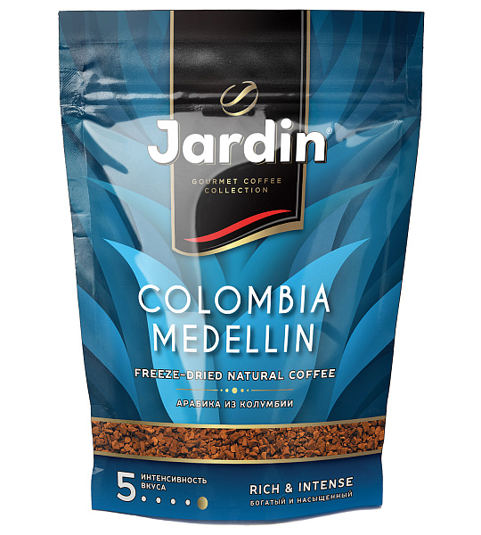 Кофе растворимый JARDIN "Colombia medellin", сублимированный, 150 г, мягкая упаковка