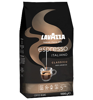 Кофе в зернах LAVAZZA "Espresso Italiano Classico", 1000 г, 1874