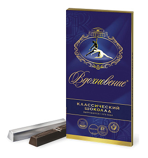 Шоколад БАБАЕВСКИЙ "Вдохновение", классический, в стиках, 100 г, картонная упаковка, ББ08830
