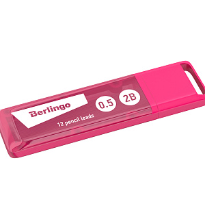 Грифели для механических карандашей Berlingo, 12шт., 0,5мм, 2B
