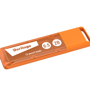 Грифели для механических карандашей Berlingo, 12шт., 0,5мм, 2B