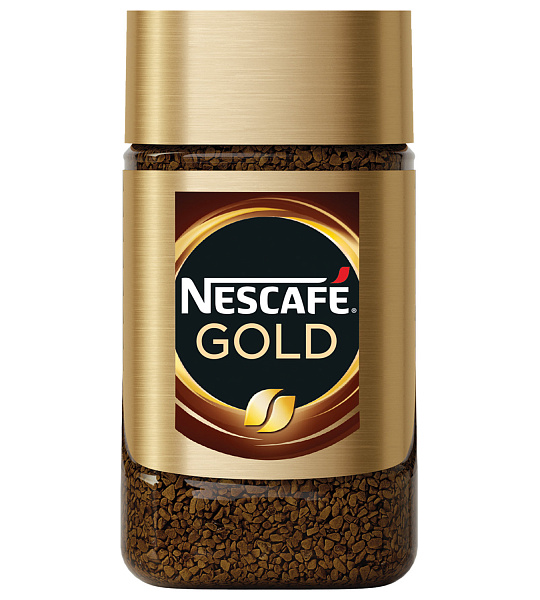 Кофе молотый в растворимом NESCAFE (Нескафе) "Gold", сублимированный, 47,5 г, стеклянная банка, 04837, 12326225
