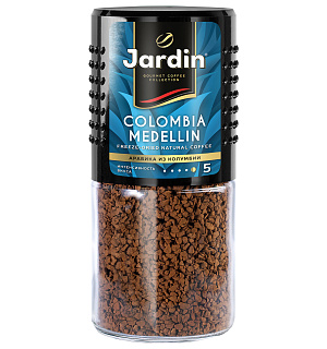 Кофе растворимый JARDIN (Жардин) "Colombia Medellin", сублимированный, 95 г, стеклянная банка, 0627-14