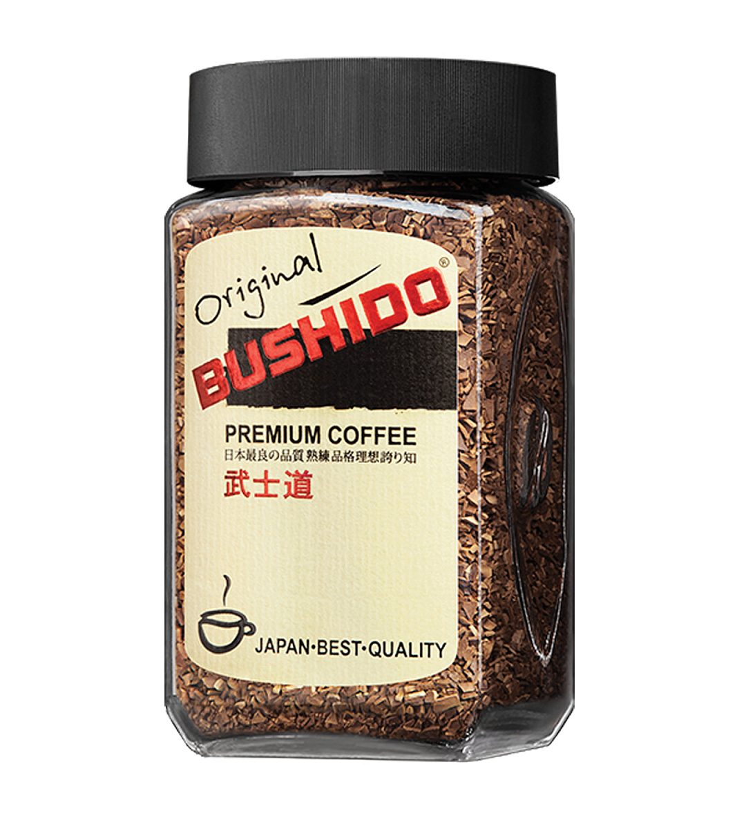 Кофе растворимый BUSHIDO "Original", сублимированный, 100 г, 100% арабика, стеклянная банка, 1004