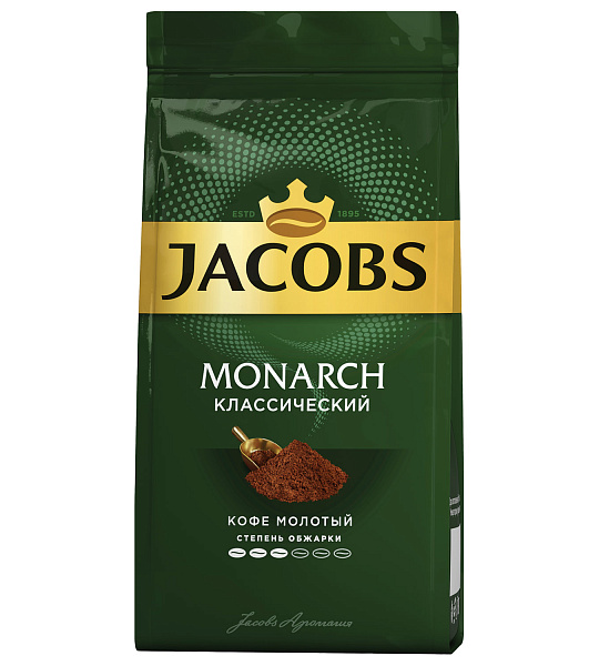 Кофе молотый JACOBS Monarch, 230 г, вакуумная упаковка, 8052075