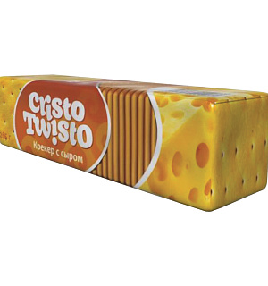 Печенье БЕЛОГОРЬЕ "Кристо-Твисто", крекер с сыром, 205 г, 44-25