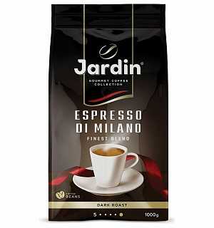 Кофе в зернах JARDIN (Жардин) "Espresso di Milano", натуральный, 1000 г, вакуумная упаковка, 1089-06-Н