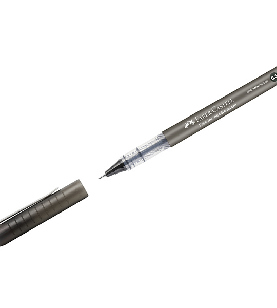 Ручка-роллер Faber-Castell "Free Ink Needle" черная, 0,5мм, одноразовая