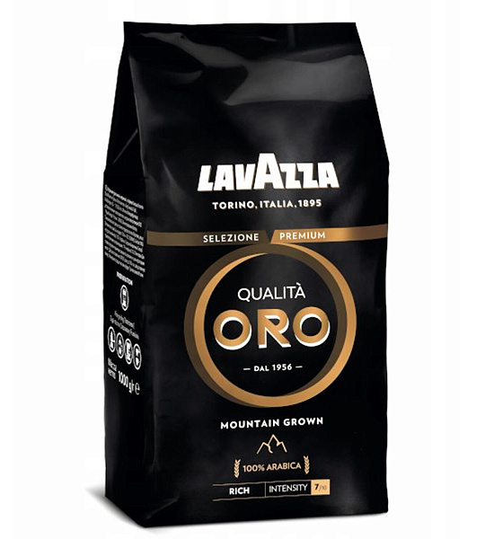 Кофе в зернах LAVAZZA "Qualita Oro MOUNTAIN GROWN", арабика 100%, 1000 г, RETAIL, 1334