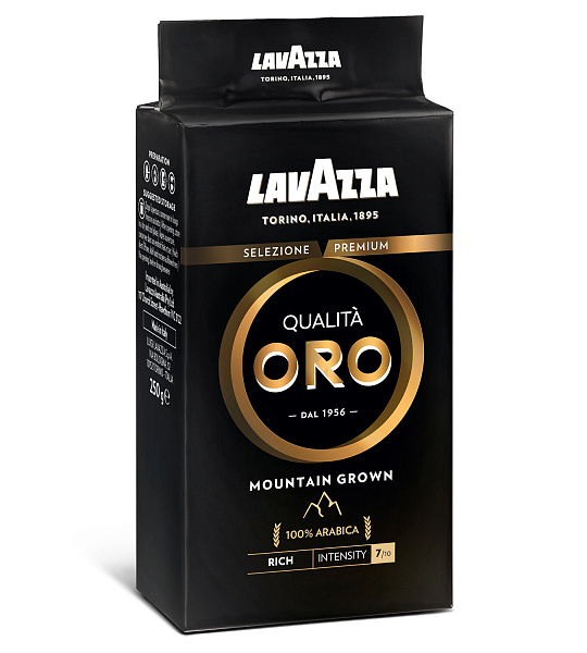 Кофе молотый LAVAZZA "Qualita Oro MOUNTAIN GROWN", арабика 100%, 250 г, 1333
