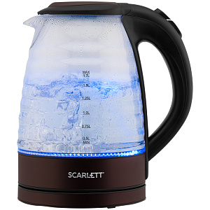Чайник электрический Scarlett SC-EK27G97, 1.7л, 2200Вт, с подсветкой, стекло/пластик