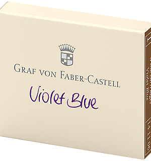Картриджи чернильные Graf von Faber-Castell фиолетово-синий, 6шт., картонная коробка