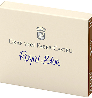 Картриджи чернильные Graf von Faber-Castell королевский синий, 6шт., картонная коробка