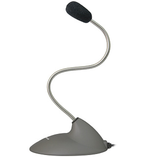 Микрофон компьютерный Defender MIC-111, кабель 1,5м, серый