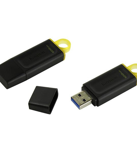 Память Kingston "Exodia" 128GB, USB 3.2 Flash Drive, черный