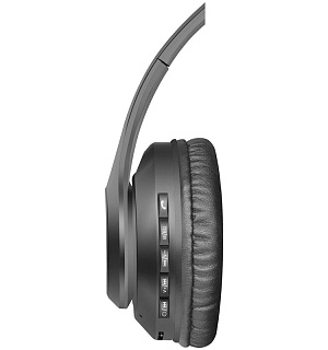 Наушники с микрофоном беспроводные Defender FreeMotion B552, Bluetooth, складные, MicroSD, разъем Micro-USB, черный