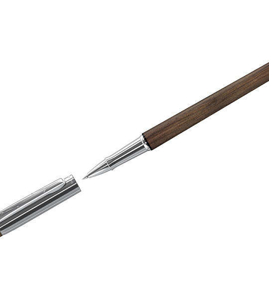 Ручка гелевая подарочная Berlingo "Nature" черная, 0,5мм, орех