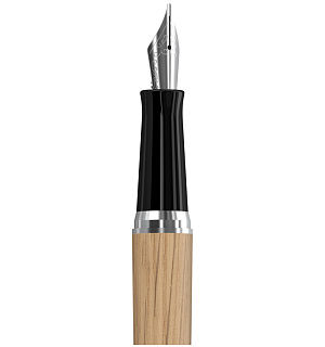 Ручка перьевая подарочная Berlingo "Nature" черная, 0,8мм, бук