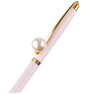 Ручка шариковая автоматическая MESHU "Pink jewel" синяя, 1,0мм