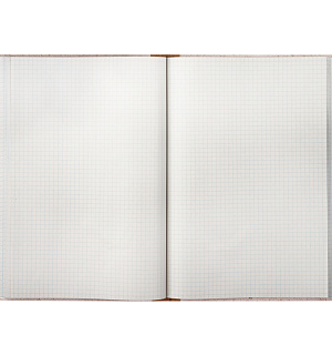 Книга учета OfficeSpace, А4, 96л., клетка, 200*290мм, твердая обложка "крафт", блок газетный