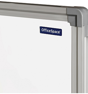 Доска магнитно-маркерная OfficeSpace, 90*60см, двустронняя, поворотная, мобильная, алюминиевый профиль