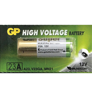 Батарейки GP High Voltage, 23AE, алкалиновая, для сигнализаций, 1 шт., в блистере (отрывной блок), 23AF-2C5