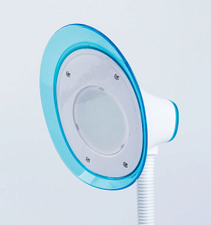 Светильник настольный SONNEN OU-608, на подставке, светодиодный, 5 Вт, белый/синий, 236669