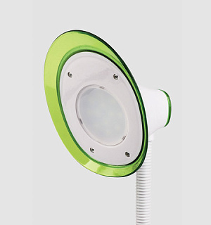 Светильник настольный SONNEN OU-608, на подставке, светодиодный, 5 Вт, белый/зеленый, 236670