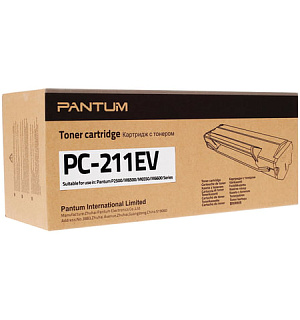 Картридж лазерный PANTUM (PC-211EV) P2200/P2207/P2507/P2500W/M6500/M6607 и т. д., ресурс 1600 стр., оригинальный