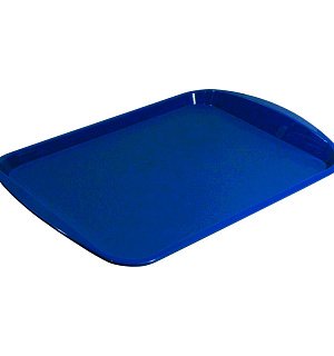Поднос прямоугольный 470х330 мм синий, ПП