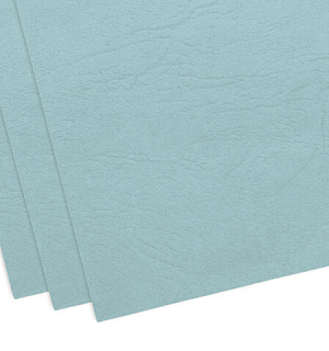Обложки картонные для переплета, А4, КОМПЛЕКТ 100 шт., тиснение под кожу, 230 г/м2, голубые, BRAUBERG, 530952
