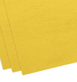 Обложки картонные для переплета, А4, КОМПЛЕКТ 100 шт., тиснение под кожу, 230 г/м2, желтые, BRAUBERG, 530950