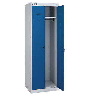 Шкаф металлический для одежды ШРК-22-800, двухсекционный, 1850х800х500 мм, 34 кг, разборный