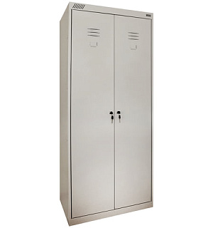 Шкаф металлический хозяйственный ШМ-У 22-800, двухсекционный, 1850х800х500 мм, 38 кг, разборный