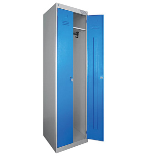 Шкаф металлический для одежды "ШРЭК-22-530", двухсекционный, 1850х530х500 мм, разборный