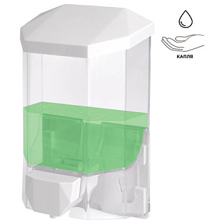 Дозатор для жидкого мыла LAIMA PROFESSIONAL ORIGINAL, НАЛИВНОЙ, 0,5 л, прозрачный, 605772