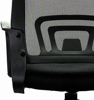 Кресло BRABIX "Fly MG-396", с подлокотниками, сетка, черное, 532083